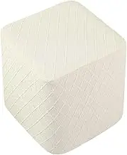 Ottoman Cover, Ottoman Footstool Cover for Footstool, Footstool, White, as described