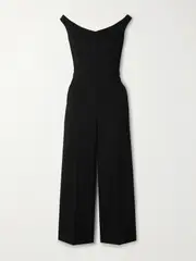 [SIMKHAI] SIMKHAI - Rhodes Paneled Crepe Jumpsuit - Black - US10 US 10 Black