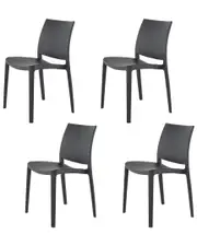 Lagoon Set of 4 Sensilla Outdoor Stackable Dining Chairs