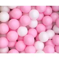 在飛比找蝦皮購物優惠-*幼之圓*台灣製~球池球屋遊戲塑膠彩球~馬卡龍粉色彩球~彩色