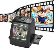 MEFESE Film Scanner High-Resolution 14MP/22MP Film Slide Scanner Convert 35mm 135mm 126mm 110mm 8mm Color Monochrome Slide Film Negative into Digital Picture with 2.4 Inch LCD Display