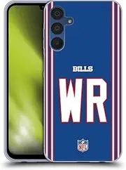 Head Case Designs Officially Licensed NFL WR Royal Buffalo Bills Positions & Logo Gel Case [Military Grade Protection] Compatible with Samsung Galaxy A15