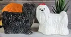 Ebros Black and White Maltese Dogs Attractives Magnetic Salt Pepper Shakers