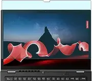 Puccy Anti Blue Light Tempered Glass Screen Protector Film, compatible with Lenovo ThinkPad L13 Yoga Gen 4 13.3" Laptop (Active Area Cover Only) Protective Protectors Guard