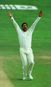 Wasim Akram Pakistan Old Player Cricket Photo 6