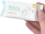 Niki's Natural Pocket Baby Wipes | Organic Baby Wipes Sensitive | Made with Manuka Honey and Coconut Oil, Unscented | EWG Verified | 320 Wipes (40 Pack x 8 Count Wipes)