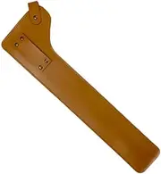 1Pc Portable Fire Tongs Protector Sleeve Brown Leather Cover for Outdoor Barbecue and Camping Durable and Lightweight Fire Tongs Cover Convenient Snap Design for Easy Storage