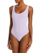 MSRP $155 Jonathan Simkhai Irene Bodysuit Purple Size Small