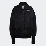 【ADIDAS 愛迪達】外套 運動外套 休閒外套 女外套 黑 RIB BOMBER(GU1768)