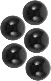 Generic 5pcs Pinball Machine Pinball Game Console Pinball Machine Replacement Balls Build Your Own Pinball Machine Kit Ball Bearing Battle Pinball Machine Pinballs Black Plastic
