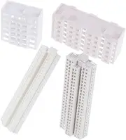 Miniature Apartment Building Props 4pcs Plastic Mini Building Models for Architectural Study DIY Craft