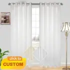 Stripe Sheer Curtain Bergamo Sheer Eyelets for Windows & Glass Doors 165x220cm