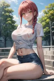 (049) High Quality Anime Girl Poster Print USA SHIP Makima Chainsaw Man