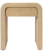 Jamie Young Montecito 1-Drawer Raffia Side Table