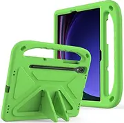 EabHulie Tablet Case for Samsung Galaxy Tab S8 11" SM-X700 SM-X706 Lightweight EVA Shockproof Handle Stand Cover, Kids Friendly Protective Case Green