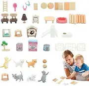 Cat Toys for Kids | Realistic Cat Feeding Carrier Toy | Pet Shop Toys, Kids Cat Toys, Little Critters Toys for Birthdays, Holidays