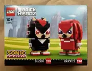 40672 Knuckles & Shadow Brickheadz - LEGO Sonic the Hedgehog - NEW