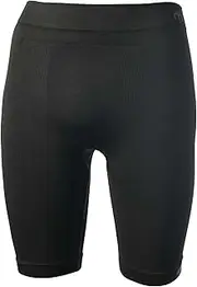 [MICO] | Mens X Performance Workout Shorts Color Black Seamless Technology Suitable for Various Sports Activities Made of Dryarn® Thermal Fiber Composition 66% PP - 28% PA - 6% EA, Black, L