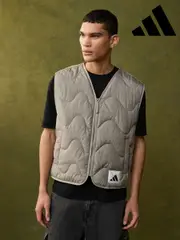adidas Brown Nuganic Light Insulation Gilet (E66434) | $185