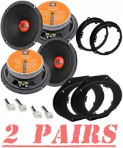 JBL 6.5" 300 Watt Midrange Front/Rear Car Speakers for 2015-2023 Ford F150,F250