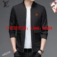 在飛比找蝦皮購物優惠-台灣熱賣24新款LV秋冬套装M-3XLB687新款男士上衣 