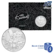 2021 $1 The Simpsons Family 1oz Silver Coin on Card