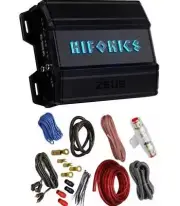 Hifonics ZD-1350.2D 1350W RMS Class-D 2-Channel Car Stereo Amplifier + 4 Gauge A