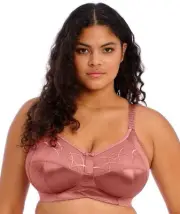 Elomi Cate Soft Cup Wire-free Bra - Rosewood (Size 14E)