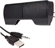 Clip Speaker for Computer Monitor Creative Office Music Speaker with Volume Control Compact Design for Desktop Compatible with Laptop Tablet Phone