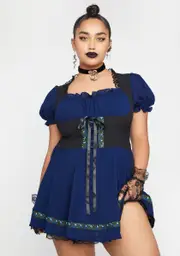 [Widow] Plus Spell A Song Underbust Mini Dress