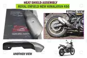 GREY "HEAT SHIELD ASSEMBLY FOR ROYAL ENFIELD NEW HIMALAYAN 450"