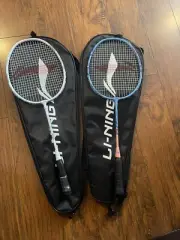 Li Ning Badminton Racket Set of 2 for Kids Adult with Bag