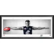 Patrick Cripps Carlton Auto Mini Wings Official AFL Print Framed BRAND NEW