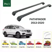 For Nissan Pathfinder 2013-20 Roof Rack Cross Bars Metal Bracket Raised Rail Alu