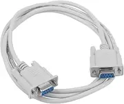 Daiilg 1PC 5ft F/F Serial RS232 Null Modem Cable Female to Female DB9 FTA Connection 9 Pin Data COM Cable Converter PC Accessory