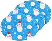 Cartoon Cute White Merry Christmas Snowman Absorbent Clean sponges Magic Eraser Non-Scratch Decorative Dish sponges for Washing Dishes for Cleaning Kitchen Pans, Tableware, and Non Stick