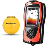 Sonar Kayak Fish Finder Portable Water Handheld Depth Finder Boat Transducer Wir