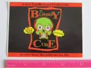 BEER STICKER ~ The BLOODY CURE: Bloody Mary Mixes ~ Spicy Beer Mix! ~ Hungover?!