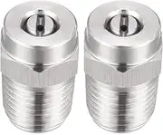 uxcell Pressure Washer Surface Cleaner Nozzle, 1/4NPT Thread Spray Tip, 2 Pcs 25 Degree, 1.2mm Orifice Diameter