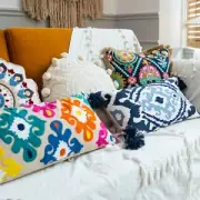Ethnic Delight Moroccan Living Room Sofa Pillowcase Vibrant and Artistic