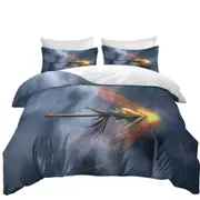 Cool Fantasy Weapon Spear of Shield Quilt Cover