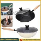 30CM Non-Stick Saucepan Frying Pan Sauce Pan Saute Pot With Glass Lid PFOA Free