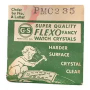 Germanow-Simon Mach (GS) PMC235 Watch Crystal NOS Part Flexo