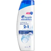 Head & Shoulders Clean & Balanced 2 In 1 Dandruff Shampoo & Conditioner 350mL