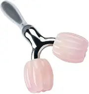 PLAFOPE Natural Crystal Face Massage Roller Single Head Body Massager Tool for Relaxation and Skin Care Portable Design