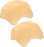 2pcs Realistic Bald Cap for Men and Women Cosplay Halloween Silicone Bald Head Wig Cap Fancy Dress Bald Cap for Carnival Stage Performance