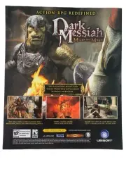 Might And Magic DARK MESSIAH PC 2006 Promotional Ad art Print Poster
