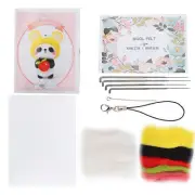 Needle Felting Kit Wool Felting Animal Plush Doll Toy Making 24 Little Mouse