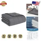 20lbs Weighted Blanket for Adults 60"x80" in Grey - Cooling & Heating Comfort