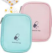 Medicine Pouch Travel Portable Medicine Bag Small Medical Case First Aid Kit Oxford Cloth Multi-use